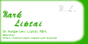 mark liptai business card